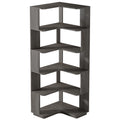 Tribesigns 6-Shelf Corner Bookshelf, 6-Tier Tall Bookcase with Baffles, Multifunctional Book Shelves Storage Display Stand