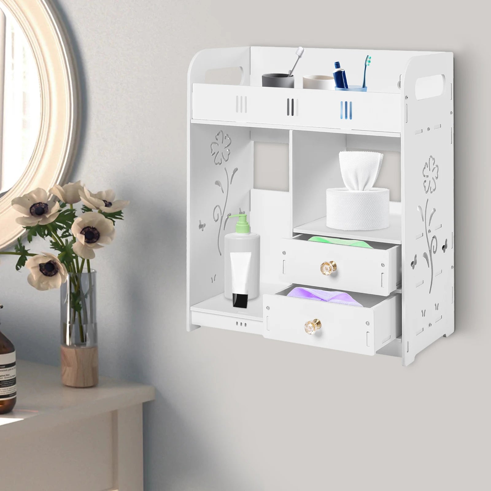 White Wall Cabinet Bathroom Cabinet Medicine Cabinet Organizer Bathroom Cabinet Wall Mounted Bathroom Wall Cabinet