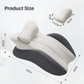 Multi-Positional Wedge Pillow Memory Foam Ergonomic Prone Pillow with Removable Cover Couple Bed Pillow for Body Pain Relief