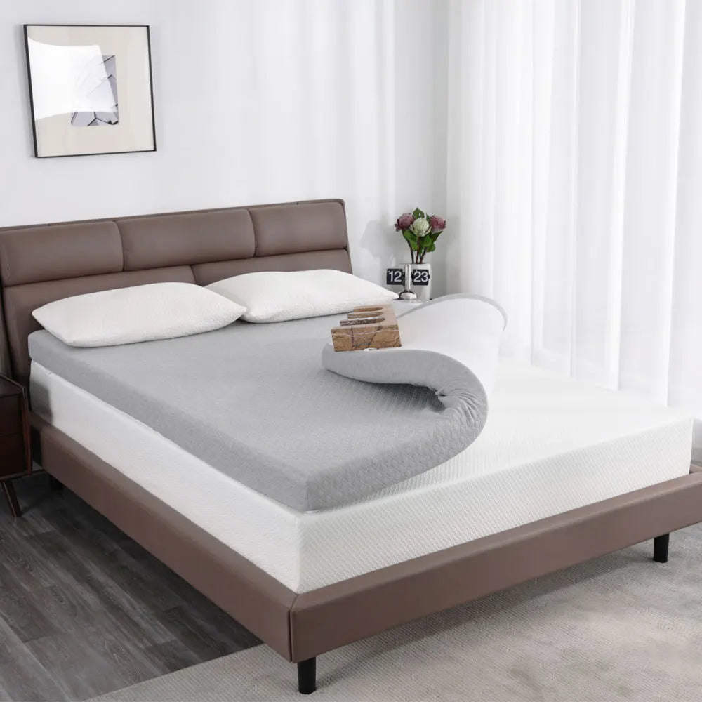 3 Inch Reversible Mattress For Back Pain Relief, High-Density Memory Foam Mattress With Removable Cover, Odourless, Certipur-Us